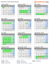 Kalender 2029 mit Ferien und Feiertagen Basel-Stadt