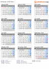 Kalender 2029 mit Ferien und Feiertagen Bern