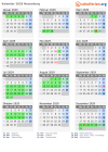 Kalender 2029 mit Ferien und Feiertagen Neuenburg