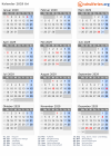Kalender 2029 mit Ferien und Feiertagen Uri