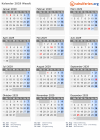 Kalender 2029 mit Ferien und Feiertagen Waadt