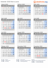 Kalender 2029 mit Ferien und Feiertagen Sierra Leone