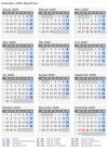 Kalender 2029 mit Ferien und Feiertagen Südafrika