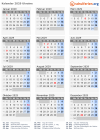 Kalender 2029 mit Ferien und Feiertagen Ukraine