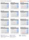 Kalender 2029 mit Ferien und Feiertagen Vatikanstadt