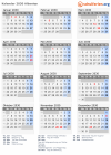 Kalender 2030 mit Ferien und Feiertagen Albanien