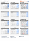 Kalender 2030 mit Ferien und Feiertagen Angola