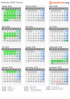 Kalender 2030 mit Ferien und Feiertagen Victoria
