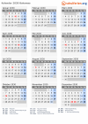 Kalender 2030 mit Ferien und Feiertagen Bahamas