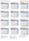 Kalender 2030 mit Ferien und Feiertagen Bulgarien