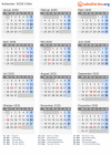 Kalender 2030 mit Ferien und Feiertagen Chile
