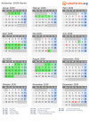 Kalender 2030 mit Ferien und Feiertagen Berlin