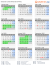 Kalender 2030 mit Ferien und Feiertagen Rheinland-Pfalz