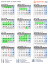 Kalender 2030 mit Ferien und Feiertagen Sachsen-Anhalt