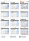 Kalender 2030 mit Ferien und Feiertagen Großbritannien