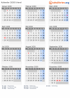 Kalender 2030 mit Ferien und Feiertagen Irland