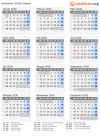 Kalender 2030 mit Ferien und Feiertagen Island