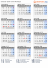 Kalender 2030 mit Ferien und Feiertagen Emilia-Romagna