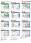 Kalender 2030 mit Ferien und Feiertagen Südtirol