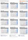 Kalender 2030 mit Ferien und Feiertagen Jemen