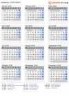 Kalender 2030 mit Ferien und Feiertagen Malta
