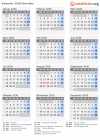 Kalender 2030 mit Ferien und Feiertagen Marokko