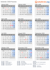 Kalender 2030 mit Ferien und Feiertagen Panama