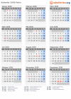 Kalender 2030 mit Ferien und Feiertagen Polen