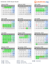 Kalender 2030 mit Ferien und Feiertagen Basel-Stadt
