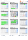 Kalender 2030 mit Ferien und Feiertagen Neuenburg
