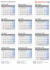 Kalender 2030 mit Ferien und Feiertagen Waadt