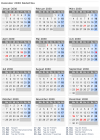 Kalender 2030 mit Ferien und Feiertagen Südafrika