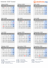 Kalender 2030 mit Ferien und Feiertagen Tschad