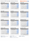 Kalender 2030 mit Ferien und Feiertagen Vereinigte Arabische Emirate