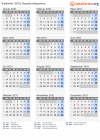 Kalender 2031 mit Ferien und Feiertagen Äquatorialguinea