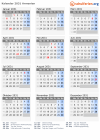 Kalender 2031 mit Ferien und Feiertagen Armenien