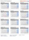 Kalender 2031 mit Ferien und Feiertagen Bangladesch