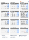 Kalender 2031 mit Ferien und Feiertagen Bosnien und Herzegowina