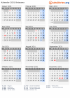 Kalender 2031 mit Ferien und Feiertagen Botsuana