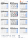 Kalender 2031 mit Ferien und Feiertagen Eritrea
