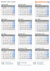 Kalender 2031 mit Ferien und Feiertagen Jemen