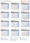 Kalender 2031 mit Ferien und Feiertagen Kasachstan