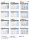Kalender 2031 mit Ferien und Feiertagen Kongo, Dem. Rep.