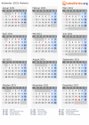 Kalender 2031 mit Ferien und Feiertagen Malawi