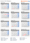 Kalender 2031 mit Ferien und Feiertagen Philippinen