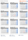 Kalender 2031 mit Ferien und Feiertagen Genf