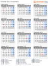 Kalender 2031 mit Ferien und Feiertagen Graubünden