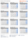 Kalender 2031 mit Ferien und Feiertagen Usbekistan