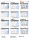 Kalender 2032 mit Ferien und Feiertagen Äquatorialguinea