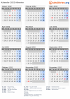 Kalender 2032 mit Ferien und Feiertagen Albanien